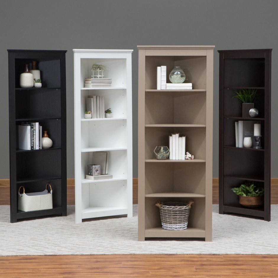 Стеллаж угловой с открытыми полками