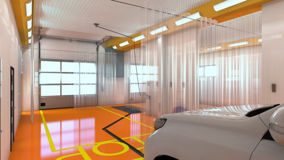 Дизайн интерьера автомойки