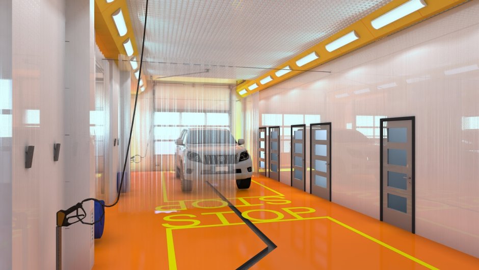 Внутренний дизайн проект автомойки