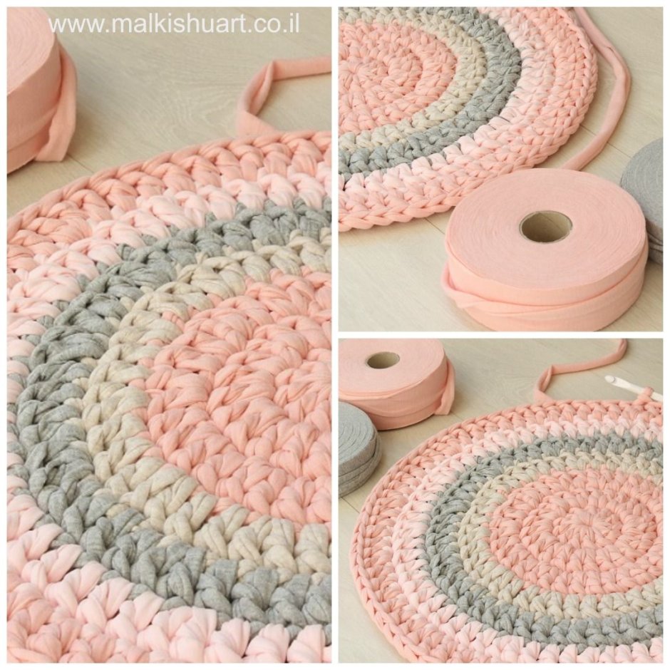 Коврик из трикотажной пряжи