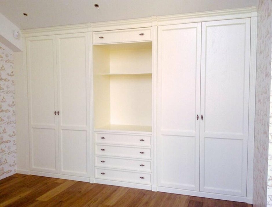 Распашной шкаф Стелла-4 белый