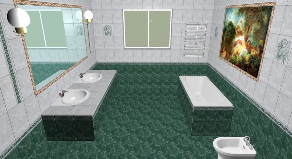 Шахтинская плитка Северина изумрудный