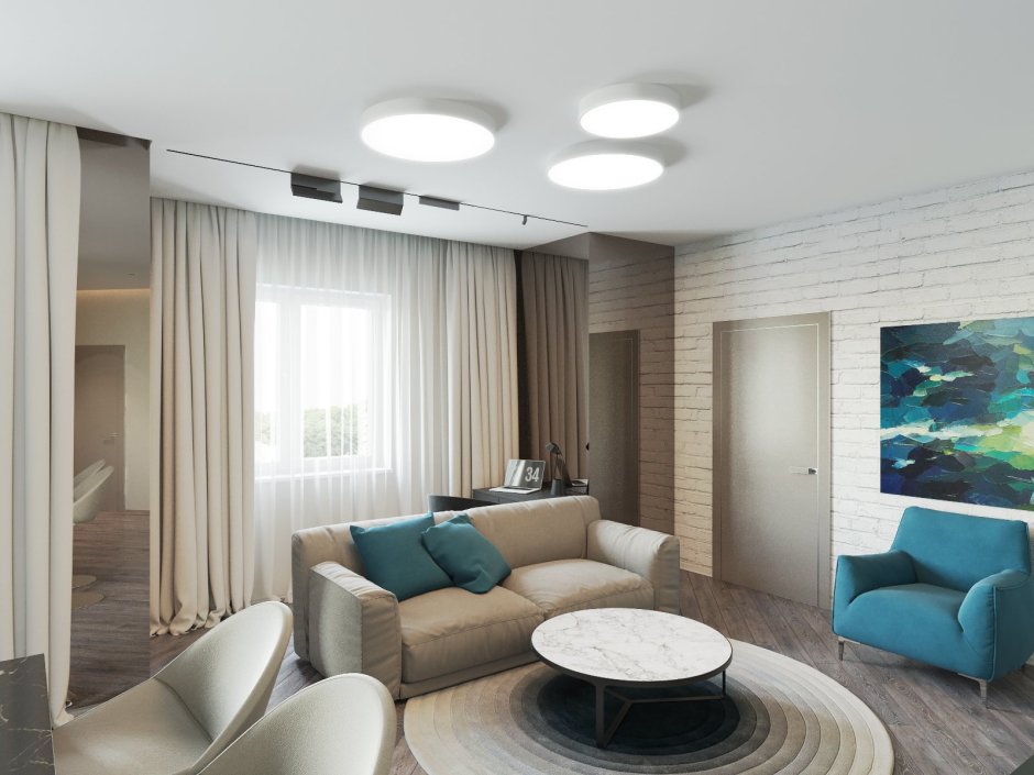 Спальня трапециевидной формы