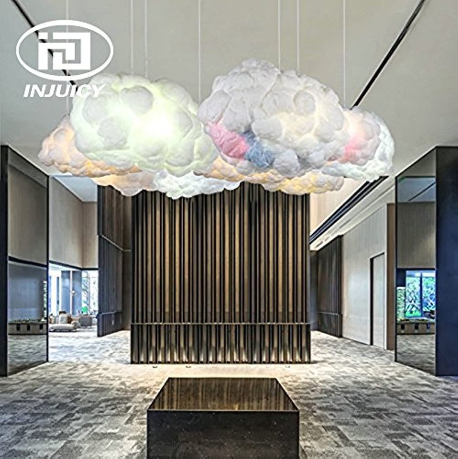 Люстра из ваты