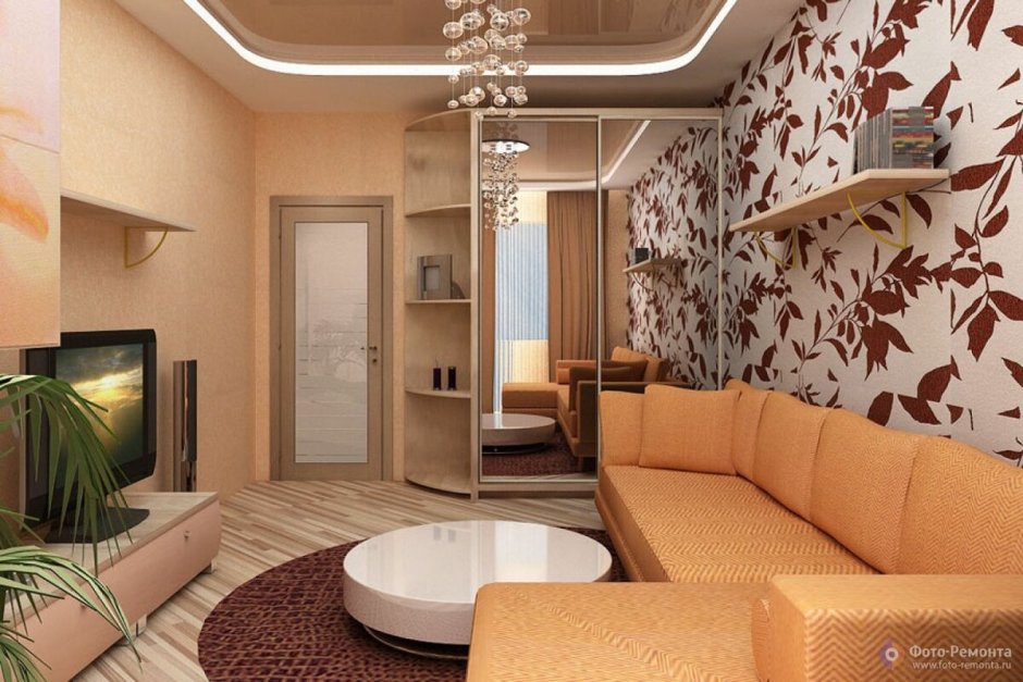 Дизайн гостиной в хрущевке