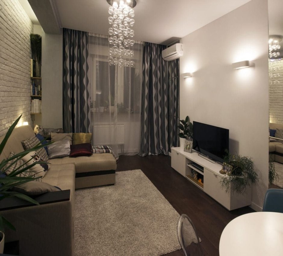 Прямоугольная гостиная