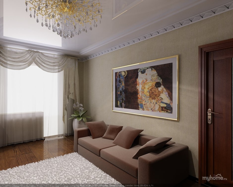 Проходная гостиная в хрущевке реальные