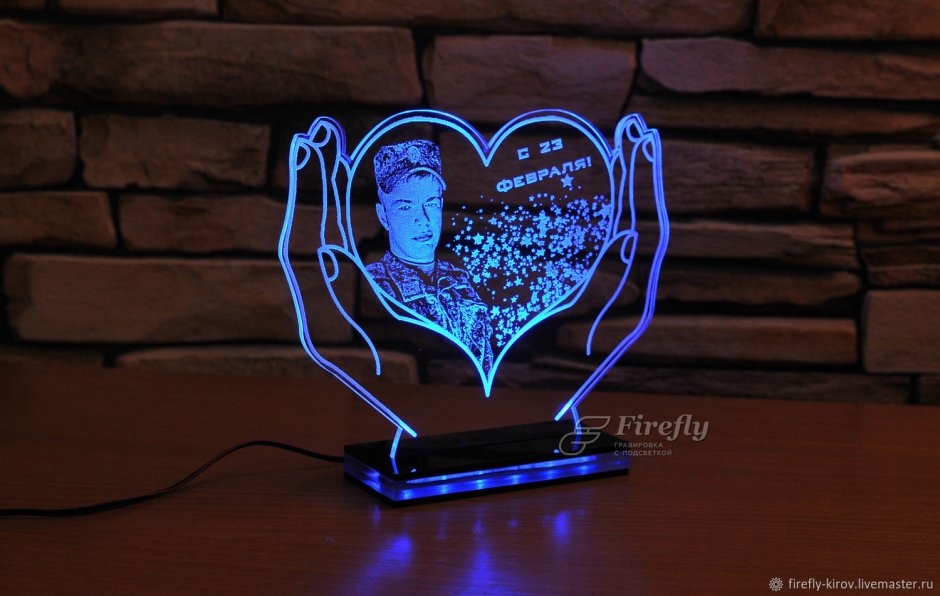 Ночник с гравировкой