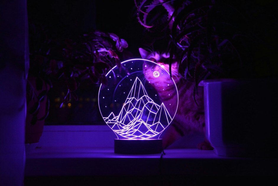 Ночник из оргстекла