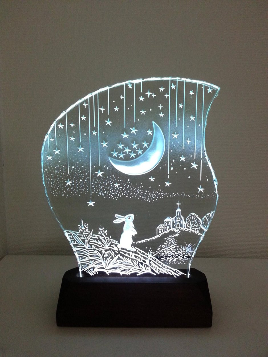 Светильник из акрилового стекла