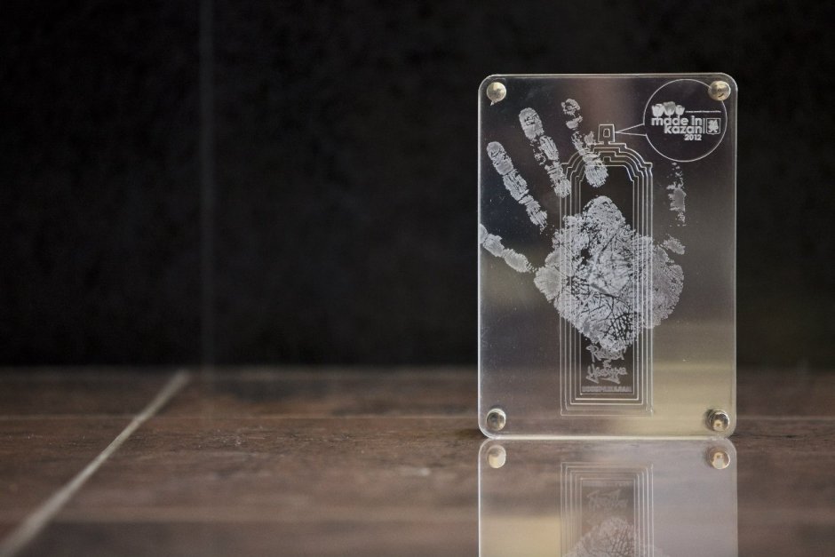 Статуэтка фотоаппарата из акрила