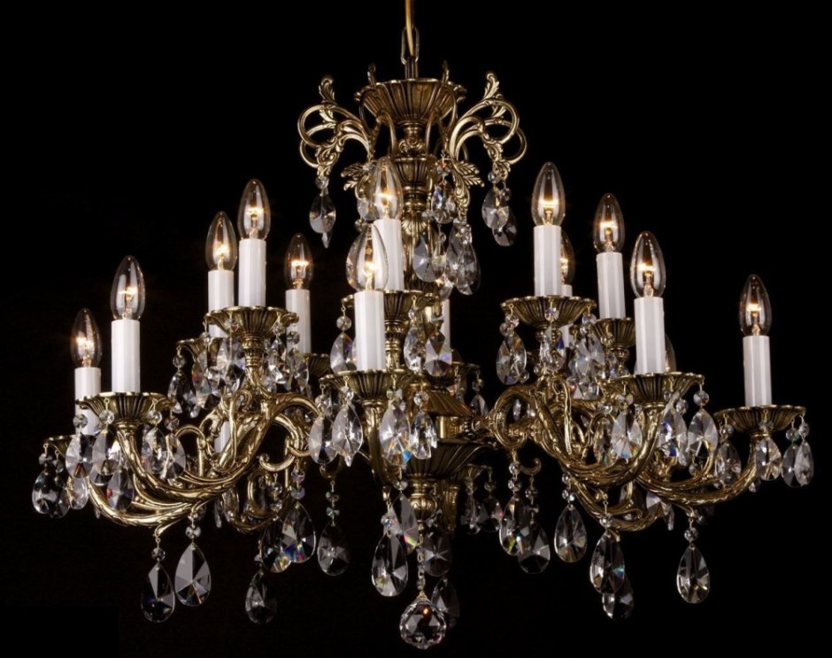 Люстры чешские бронза
