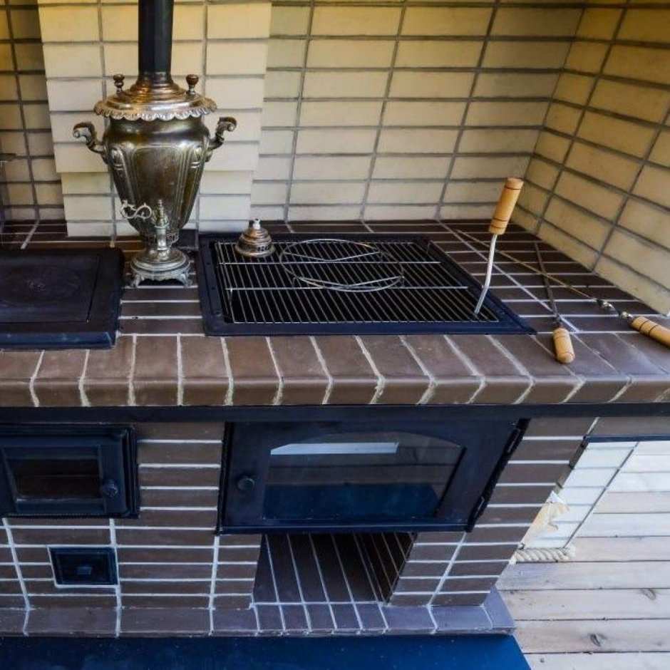 Дымосборник над мангалом