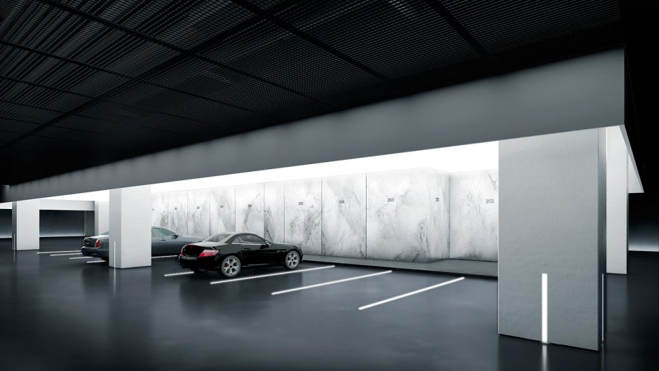 Современная подземная парковка
