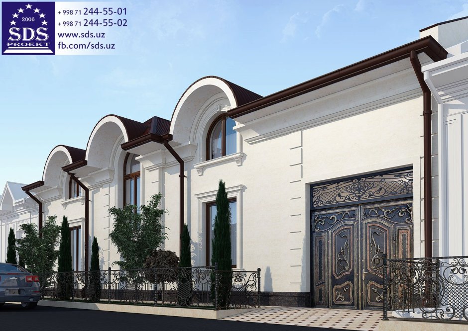 Травертин фасад Узбекистан Андижан