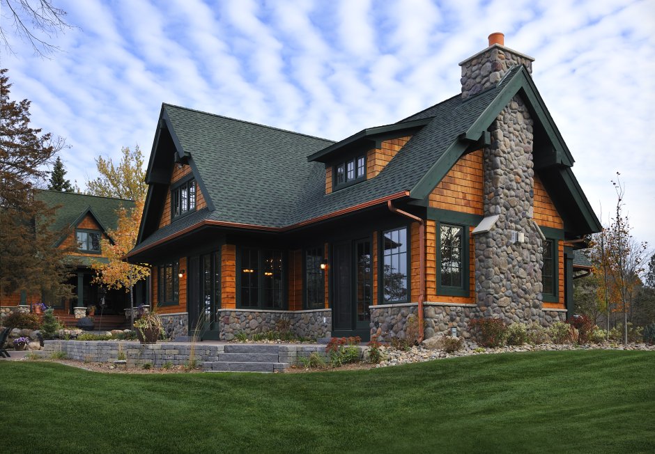 Одноэтажный дом из Клинкера