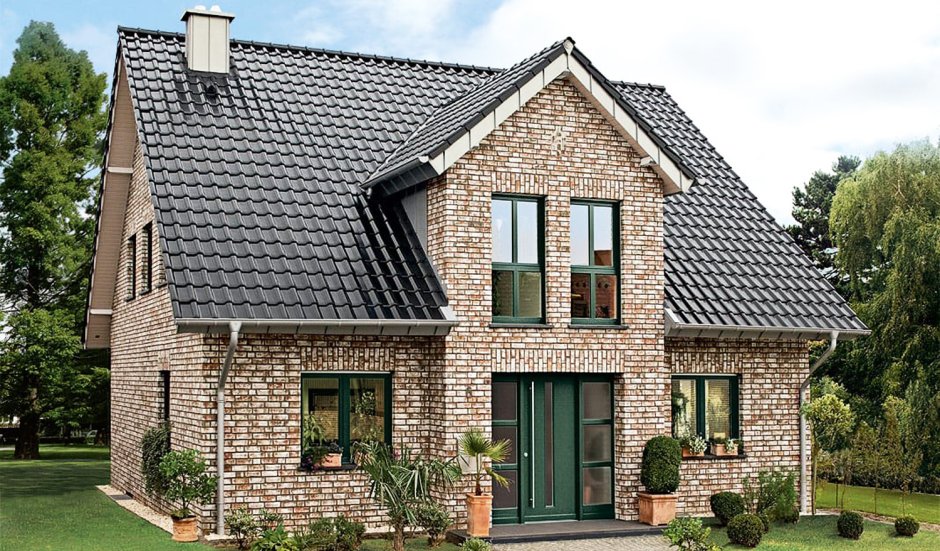 Крыши кирпичного цвета