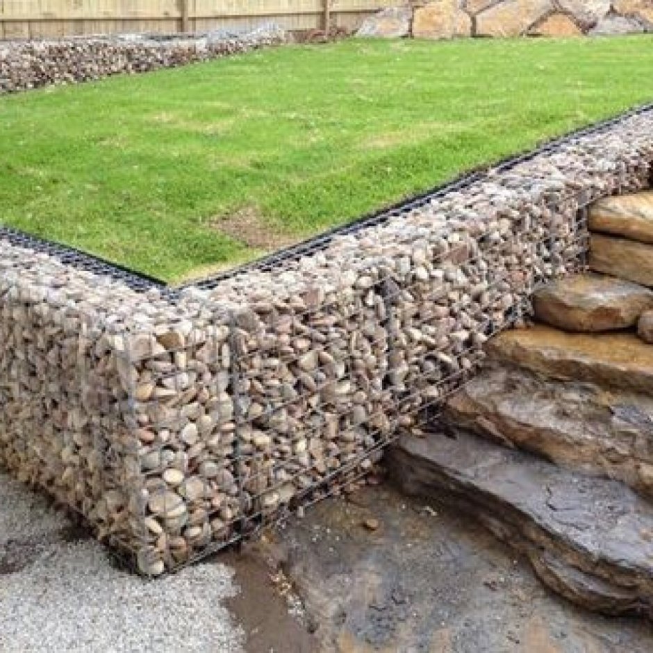 Террасирование габионами