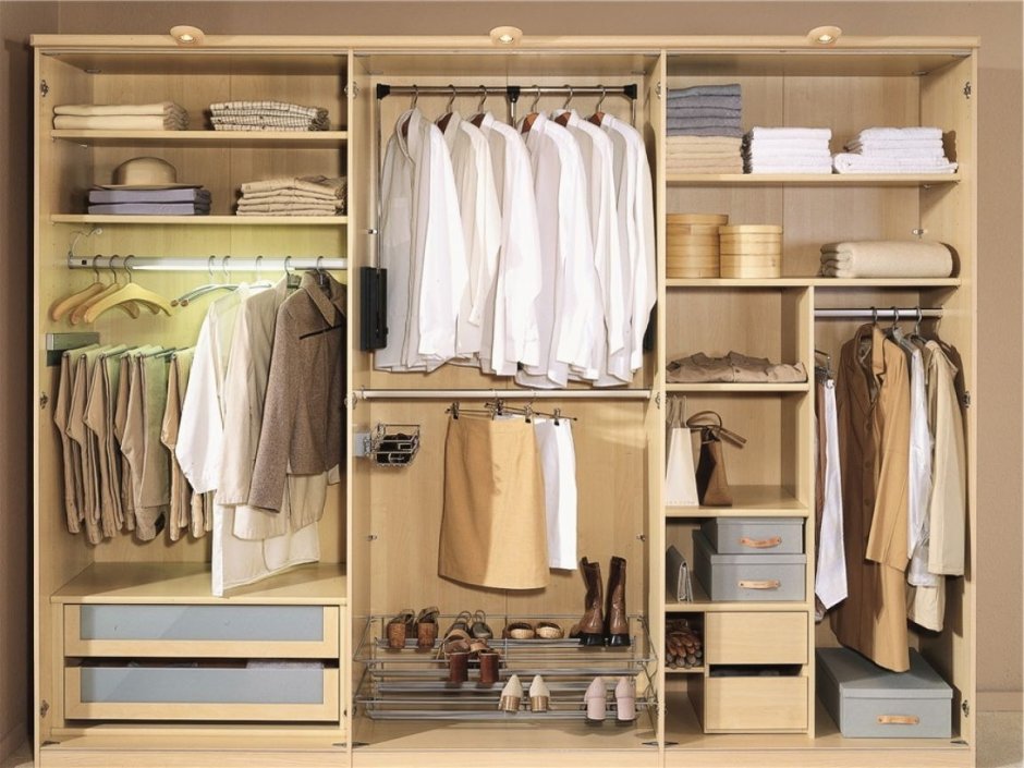 Наполнение шкафа купе