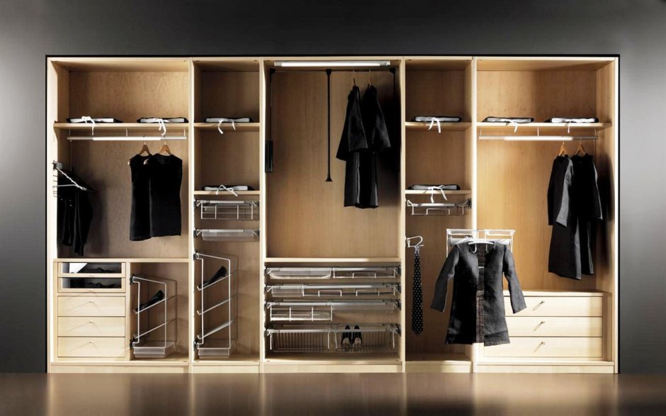 Встроенный шкаф-купе в прихожую наполнение