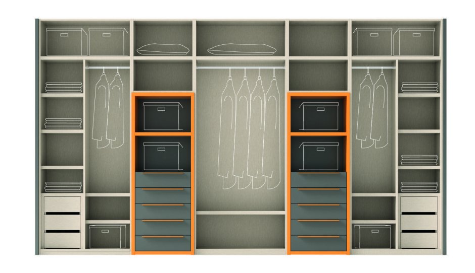 Шкаф в прихожую наполнение 3 метра