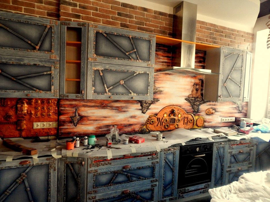 Интерьер Индустриальный стиль стимпанк
