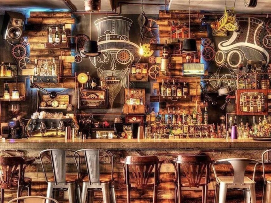 Пивная в стиле лофт