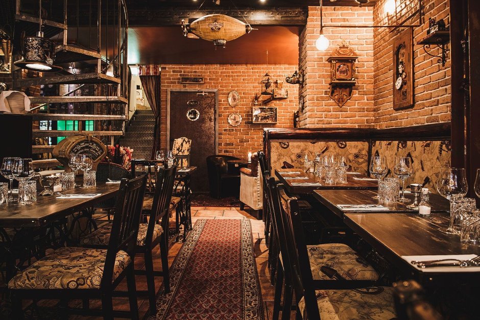 Барная стойка лофт стимпанк Индастри