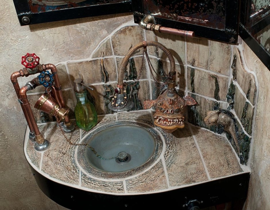 Стимпанк стиль в интерьере