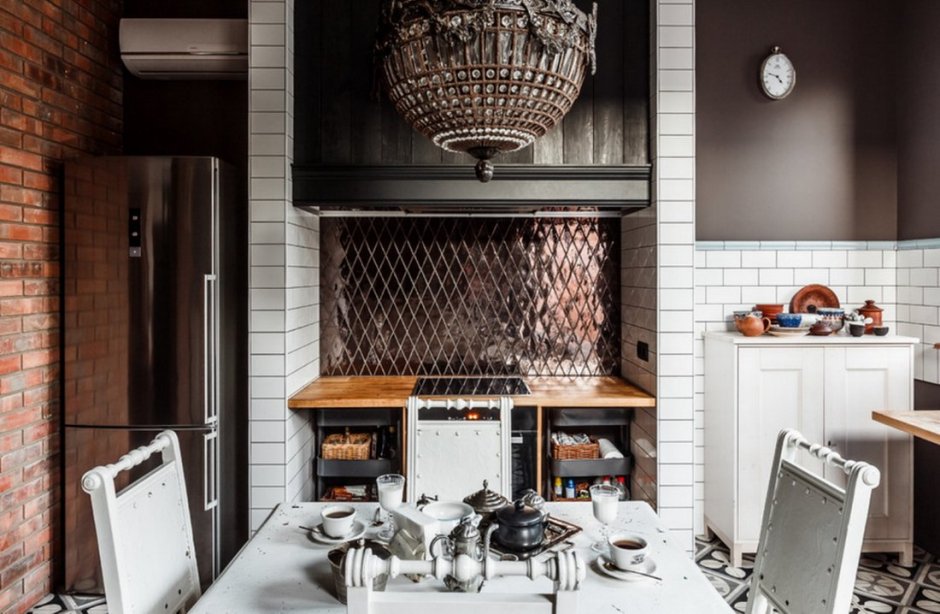 Стимпанк стиль в интерьере кухни