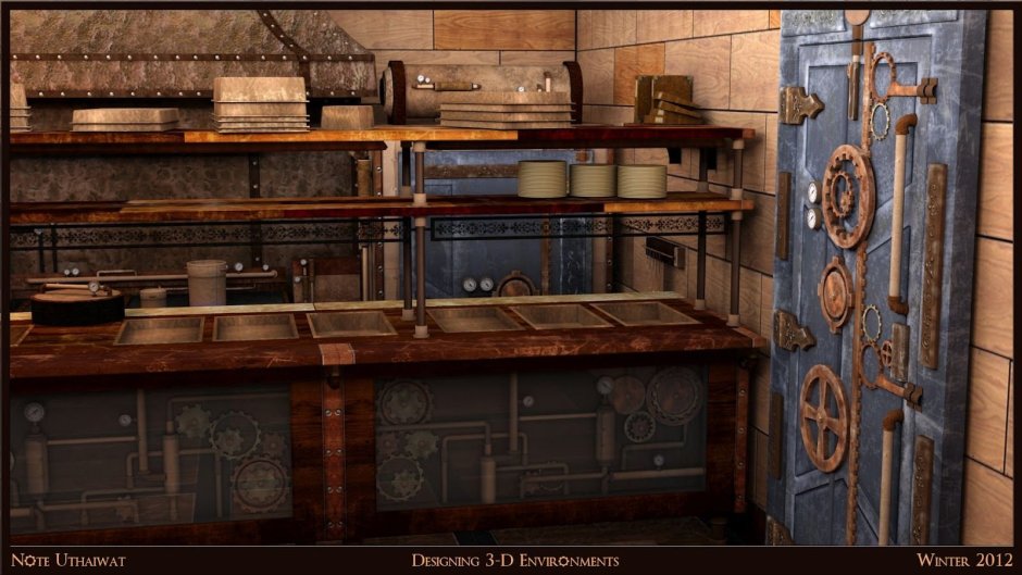 Кухня в стиле стимпанк