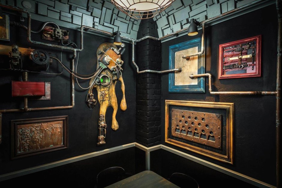 Стимпанк интерьер