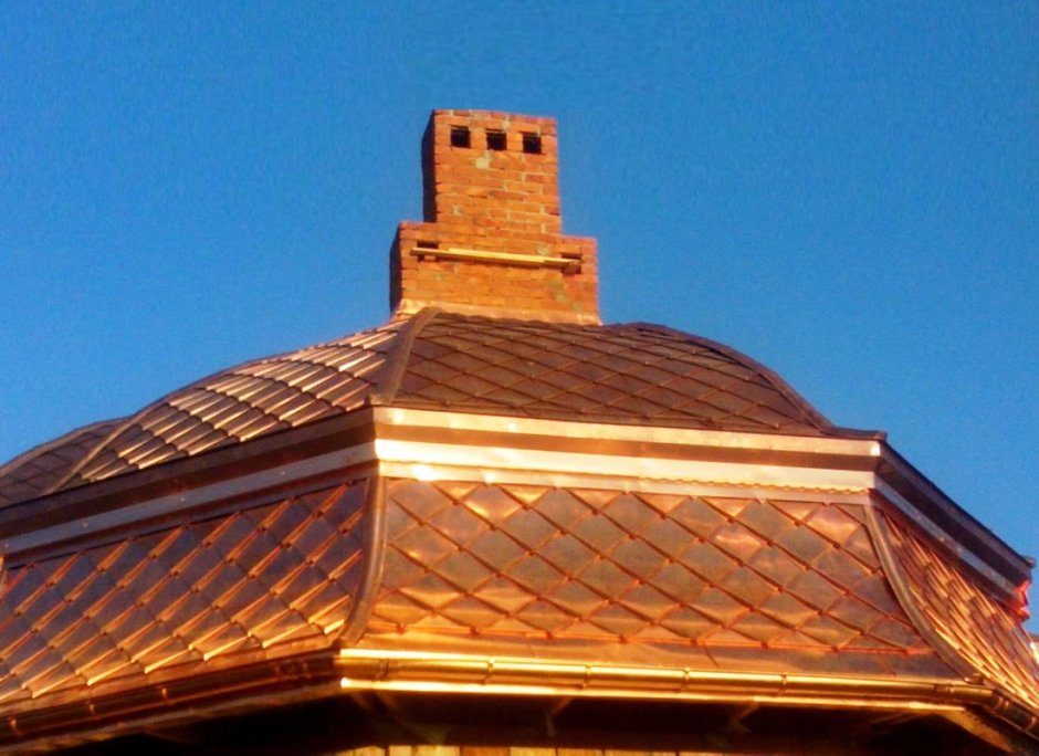 Медная кровля оксидированная