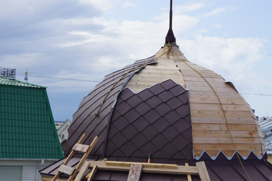 Фальц кровли купола