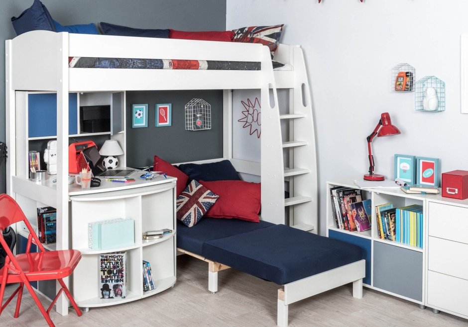 Кровать-чердак "uno 5 Nero"