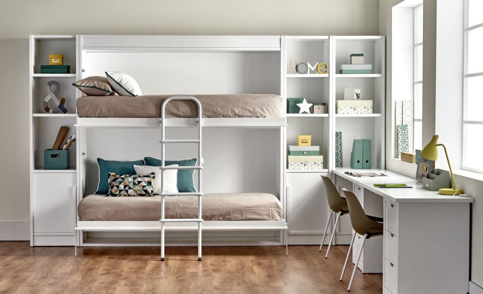 Икеа детская комната для двоих с двухъярусной кроватью