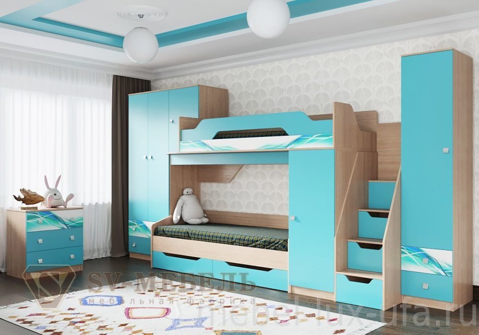 Детская мебель Сити Аква