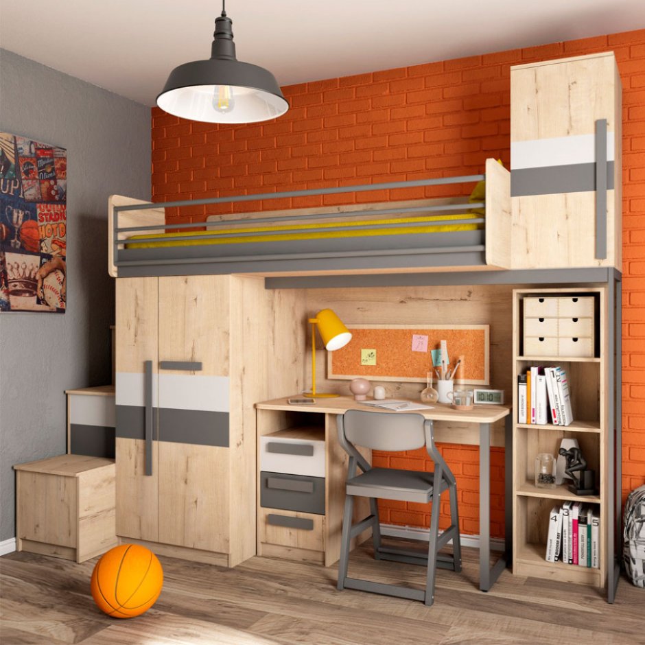 Кровать-чердак микс Эверест