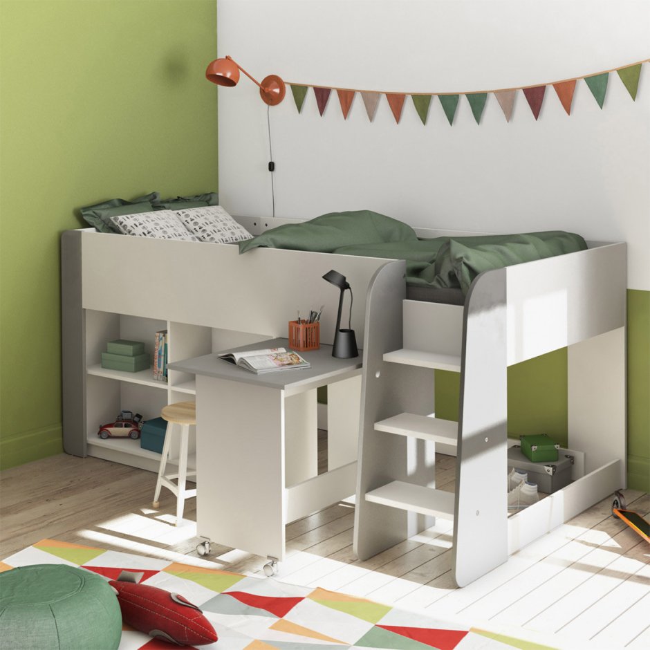 Кровать детская bambini Moretti Primavera (1) белый