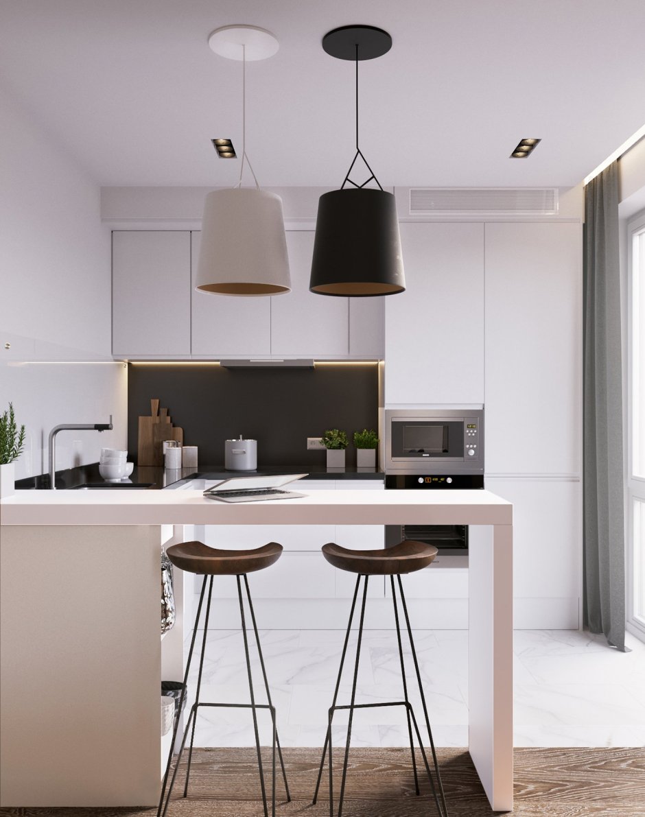 Светильники над барной стойкой