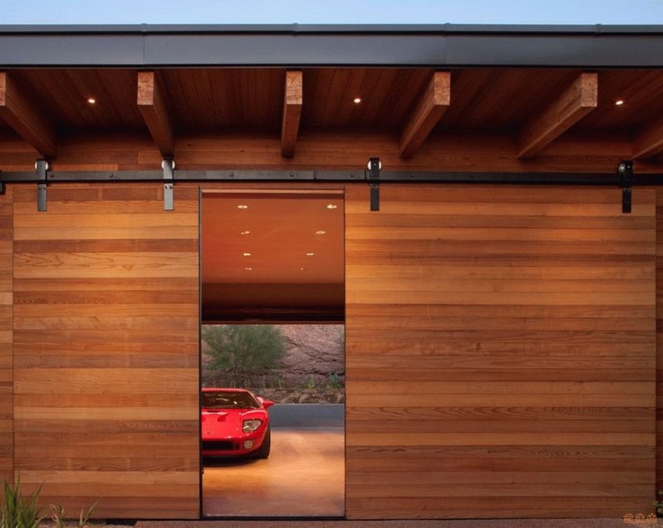 Откатные ворота в гараж