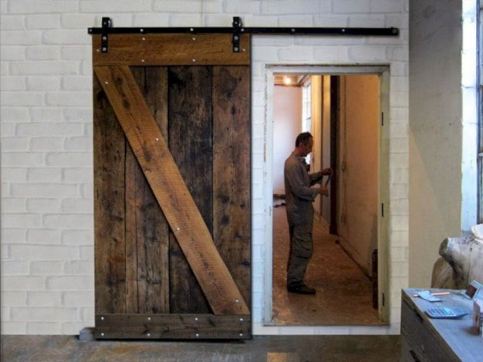 Дверь в гараж откатная раздвижная