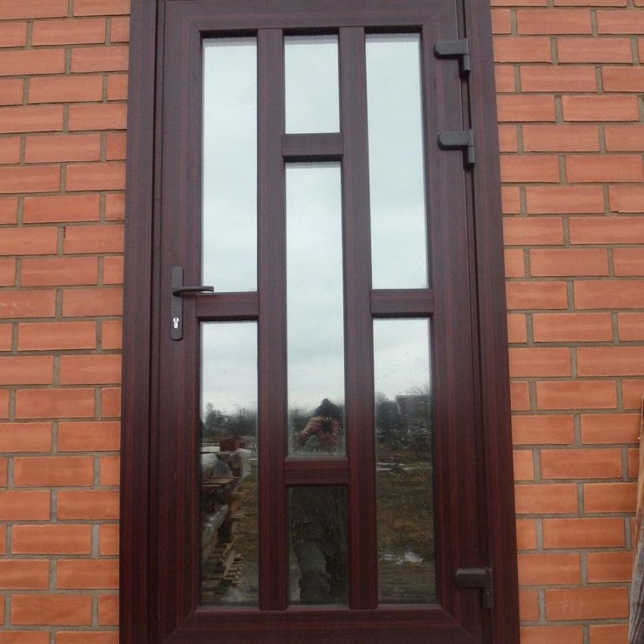 Входные пластиковые двери уличные 2х СТВ. 2000*1300мм