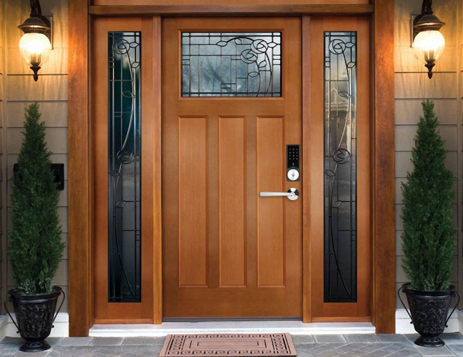 Пластиковые двери входные