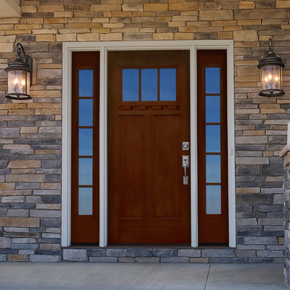 Алюминиевые двери со стеклопакетом