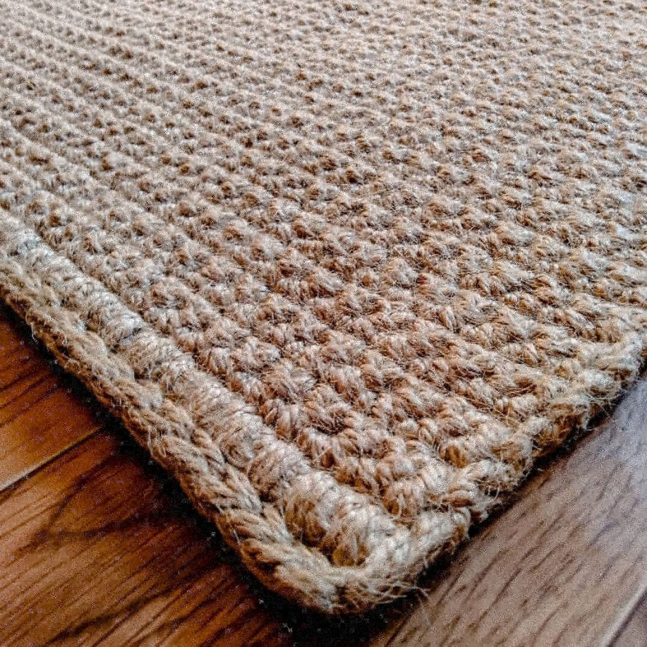 Вязание ковриков на мешковине