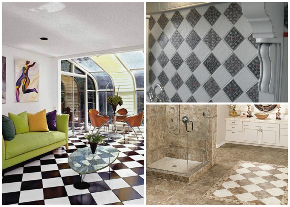 Раскладка напольной плитки