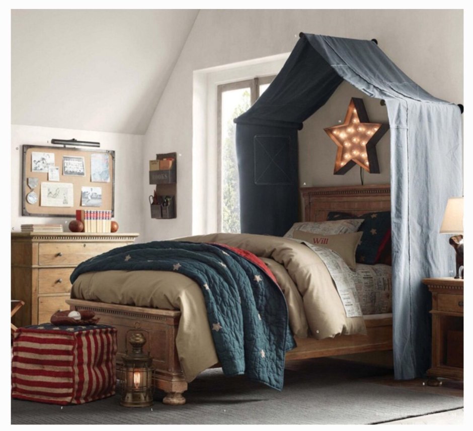 Комната в джинсовом стиле