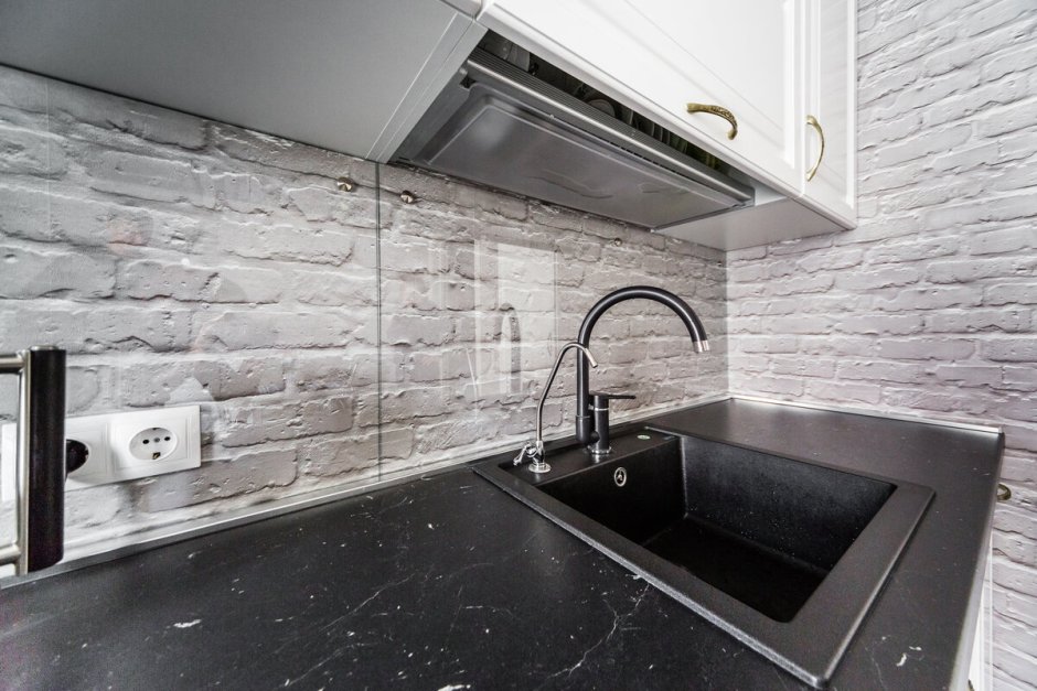 Фартук кухни кирпич Охта