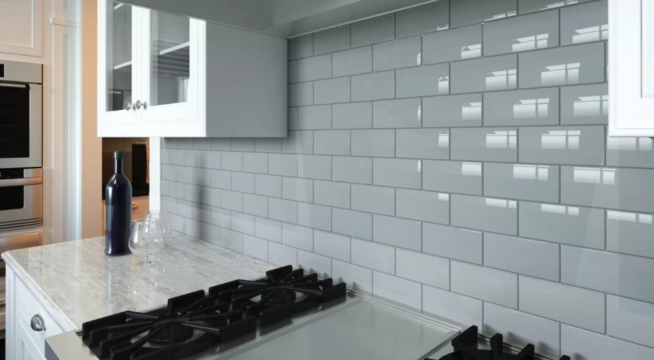 Фартук для кухни под кирпич